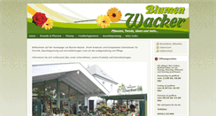 Desktop Screenshot of blumen-wacker.de