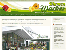 Tablet Screenshot of blumen-wacker.de